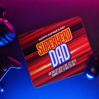 Personaliseer SuperHero Papa Muismat