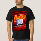 Personaliseer SuperHero Papa T-shirt (Voorkant)