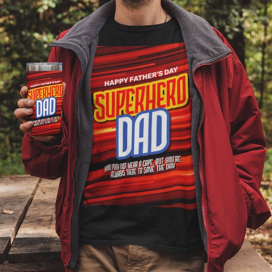 Personaliseer SuperHero Papa T-shirt