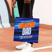 Personaliseer SuperHero Papa Tote Bag