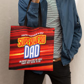 Personaliseer SuperHero Papa Tote Bag