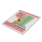 Personaliseer Sweet Bunny Memorial Tegeltje (Zijkant)