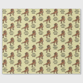 Personaliseer T-Rex Dinosaur Tyrannosaurus Birthda Cadeaupapier (Vlak)
