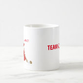 Personaliseer Team Canada Vrouw Cartoon Fan Koffiemok (Center)