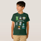 Personaliseer Team Naam Sport Robot Top T-shirt (Voorkant volledig)
