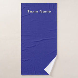 Personaliseer teamnaam Deep Blue Badhanddoek