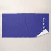 Personaliseer teamnaam Deep Blue Badhanddoek (Badhanddoek)