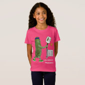 Personaliseer tekst grappige Pickle-speler T-shirt (Voorkant volledig)