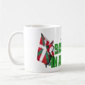 Personaliseer tekst, moderne Basken in Amerika log Koffiemok (Links)