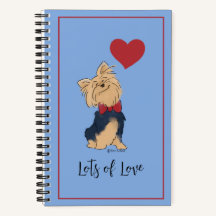 Personaliseer Tekst Yorkie Bow Stropdas en Hart Cu