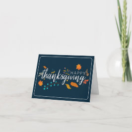 Personaliseer Thanksgiving Kaart - Blauwe bessen
