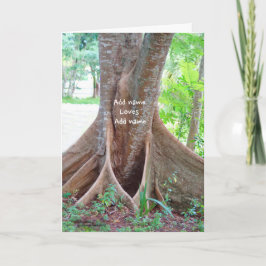 Personaliseer Tree Love You Wenskaart Kaart