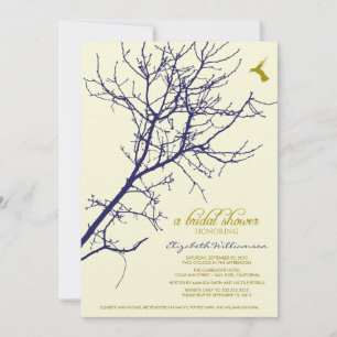 :personaliseer: Tree Silhouette Bridal Shower-uitn Kaart