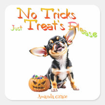 Personaliseer Trick Treat Halloween Chihuahua Pupp