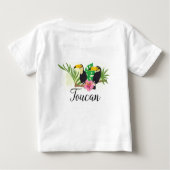 Personaliseer Tropisch Theme Toucan Flowers Hibisc (Achterkant)