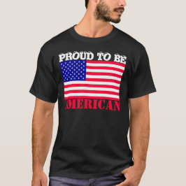 Personaliseer Trots om Amerikaans te zijn (Nationa T-shirt