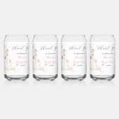 Personaliseer Trouwfeest Jurk Dank je Blikvorm Glas (Voorkant)