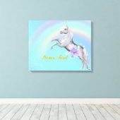 Personaliseer Unicorn Wrapped Canvas Afdruk (Insitu (Houten vloer))