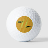 Personaliseer unieke aangepaste golfbal Design Golfballen (Voorkant)