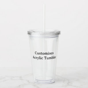 Personaliseer uw acryl tumbler drinkbeker