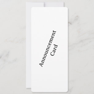 Personaliseer uw afgeronde 10,2 cm x 23,5 cm forma aankondiging