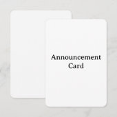 Personaliseer uw afgeronde 3,5" x 5" aankondiging (Voorkant / Achterkant)