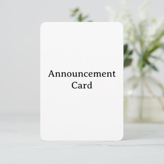 Personaliseer uw afgeronde 3,5" x 5" aankondiging (Staand voorkant)