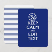 Personaliseer uw autisch houd kalm en geef Tekst u (Voorkant / Achterkant)