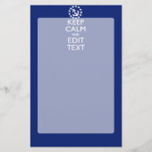 Personaliseer uw autisch houd kalm en geef Tekst u Briefpapier (Voorkant)