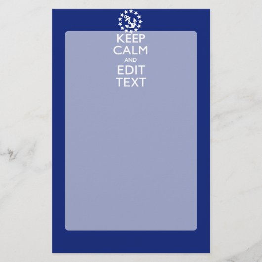 Personaliseer uw autisch houd kalm en geef Tekst u Briefpapier (Voorkant)