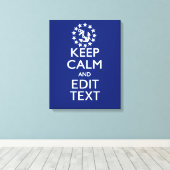 Personaliseer uw autisch houd kalm en geef Tekst u Canvas Afdruk (Insitu (Houten vloer))