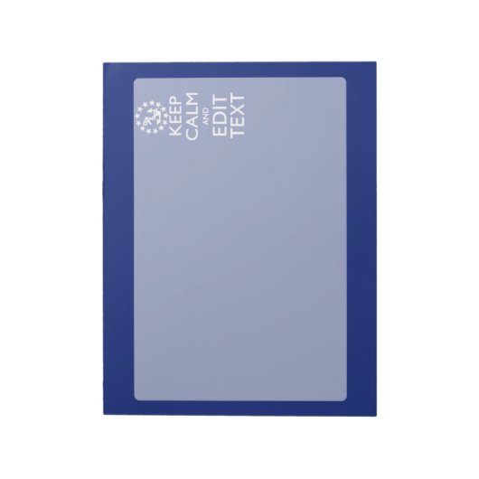 Personaliseer uw autisch houd kalm en geef Tekst u Notitieblok (Linkerzijde)