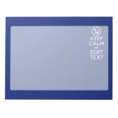 Personaliseer uw autisch houd kalm en geef Tekst u Notitieblok (Voorkant)