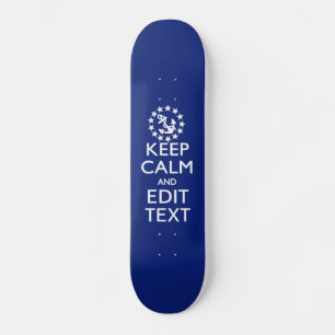 Personaliseer uw autisch houd kalm en geef Tekst u Persoonlijk Skateboard