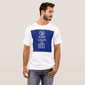 Personaliseer uw autisch houd kalm en geef Tekst u T-shirt (Voorkant volledig)