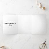 Personaliseer uw AVertical 5" x 7" Drieluik Aankondiging (Binnen)