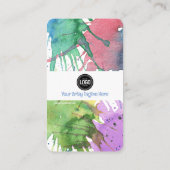 Personaliseer uw bedrijf | Art Supplies Visitekaar Visitekaartje (Achterkant)