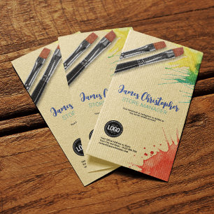 Personaliseer uw bedrijf   Art Supplies Visitekaar Visitekaartje