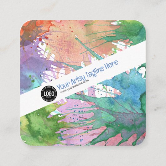 Personaliseer uw bedrijf | Kunstbenodigdheden Kortingskaartje (Achterkant)