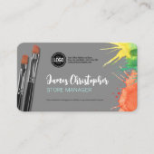 Personaliseer uw bedrijf | Kunstbenodigdheden Visitekaartje (Voorkant)