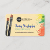 Personaliseer uw bedrijf | Kunstbenodigdheden Visitekaartje (Voorkant)