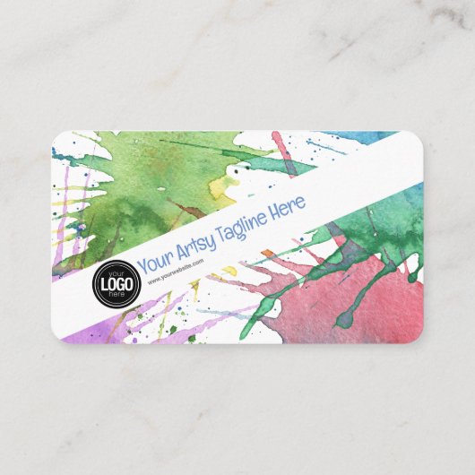 Personaliseer uw bedrijf | Kunstbenodigdheden Visitekaartje (Achterkant)