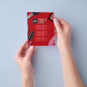 Personaliseer uw bedrijf | Modern make-upbedrijf Flyer (Hand)
