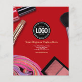 Personaliseer uw bedrijf | Modern make-upbedrijf Flyer (Achterkant)