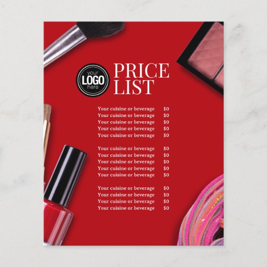 Personaliseer uw bedrijf | Modern make-upbedrijf Flyer (Voorkant)