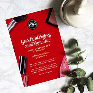 Personaliseer uw bedrijf Modern make-upbedrijf Kaart