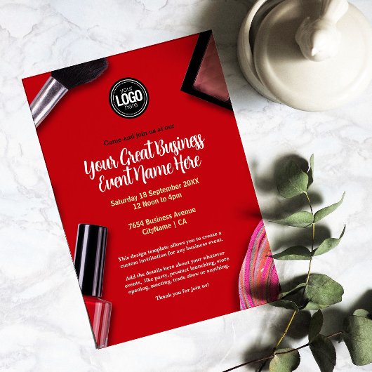 Personaliseer uw bedrijf | Modern make-upbedrijf Kaart