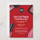 Personaliseer uw bedrijf | Modern make-upbedrijf Kaart (Voorkant)