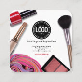 Personaliseer uw bedrijf | Modern make-upbedrijf Kortingskaartje (Achterkant)