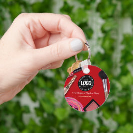 Personaliseer uw bedrijf | Modern make-upbedrijf Sleutelhanger